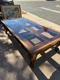 Wood & Glass Coffee Table