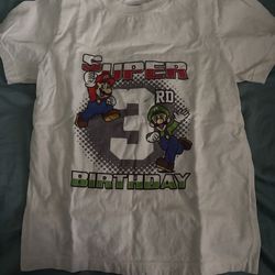 Mario Brothers Happy 3rd Birthday t-shirt