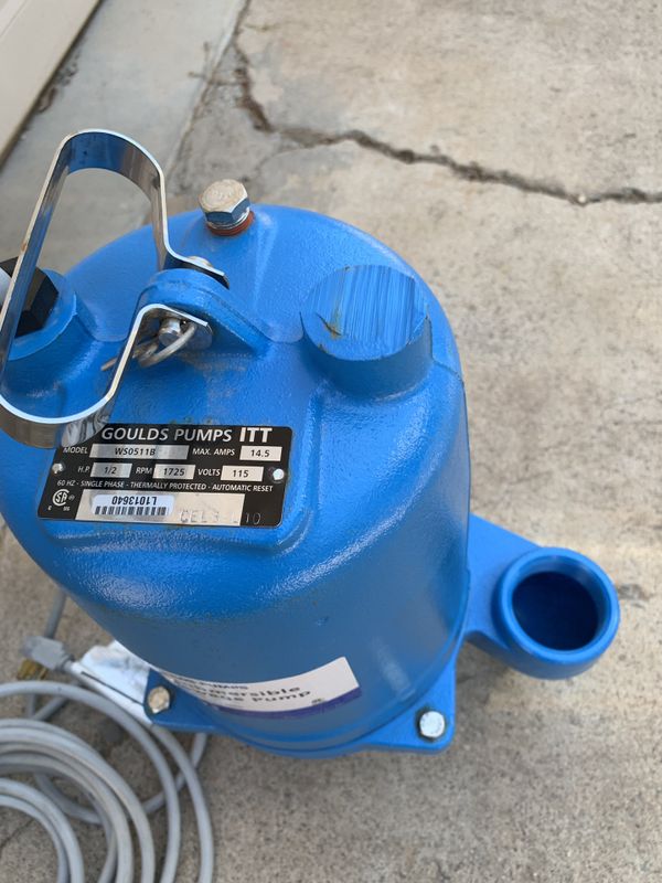 Gould’s Pump 2” submersible sewage pump.. Model WS0511B for Sale in