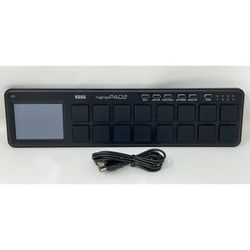 Korg NanoPad2 Slim-Line USB Drum MIDI Pad Controller - Black