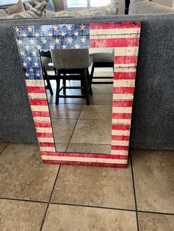 American Flag Mirror
