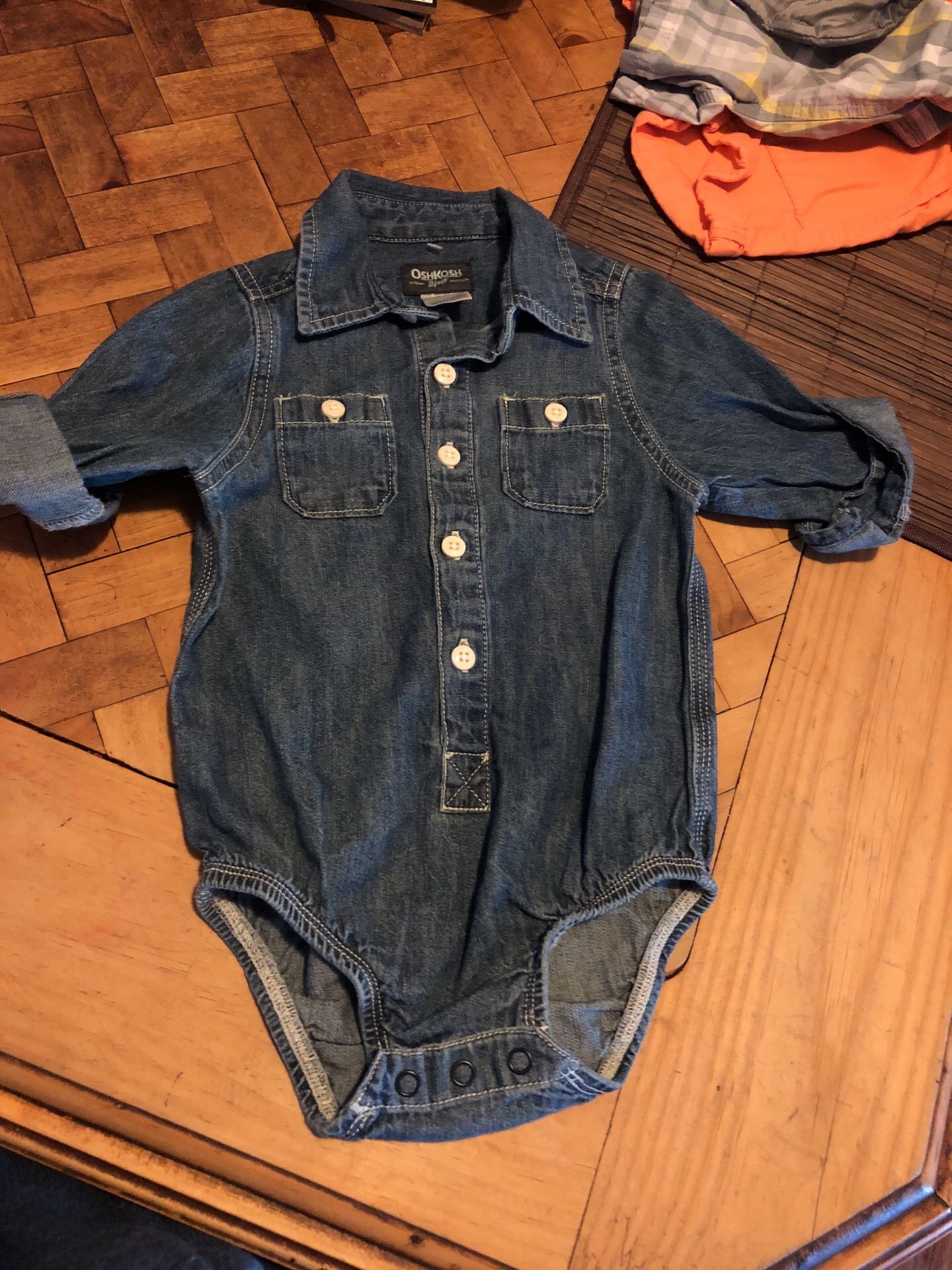 Denim onesie