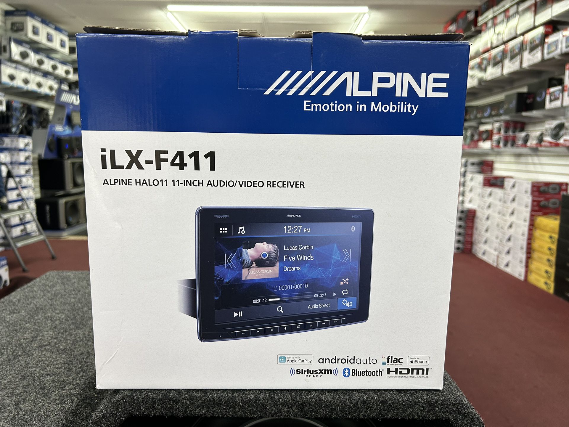 Alpine ILX-411 Apple Carplay, Android, Auto 11 Inch Touchscreen Stereo System