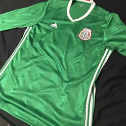 MEXICO 2016 2017 HOME SHIRT JERSEY LONG SLEEVE ADIDAS