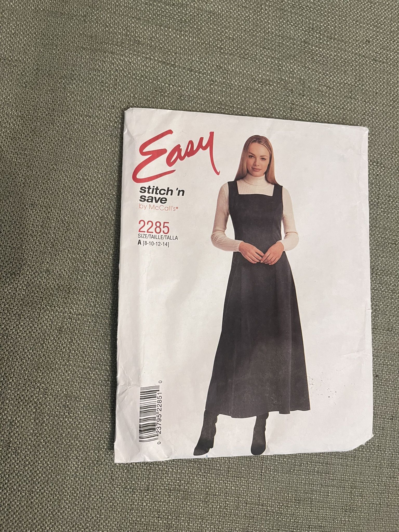 McCall's Easy Stitch 'n Save Pattern 2285