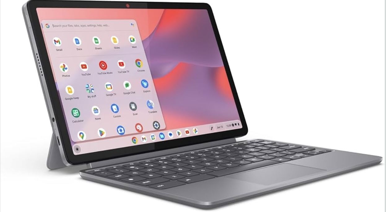 Lenovo Chromebook Duet - 2025 - Convertible Chromebook - ChromeOS - 10.95" WUXGA IPS Touch Display - 4GB Memory - 64GB Storage - MediaTek Kompanio 838