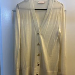 Ivory Cardigan Medium Tory Burch