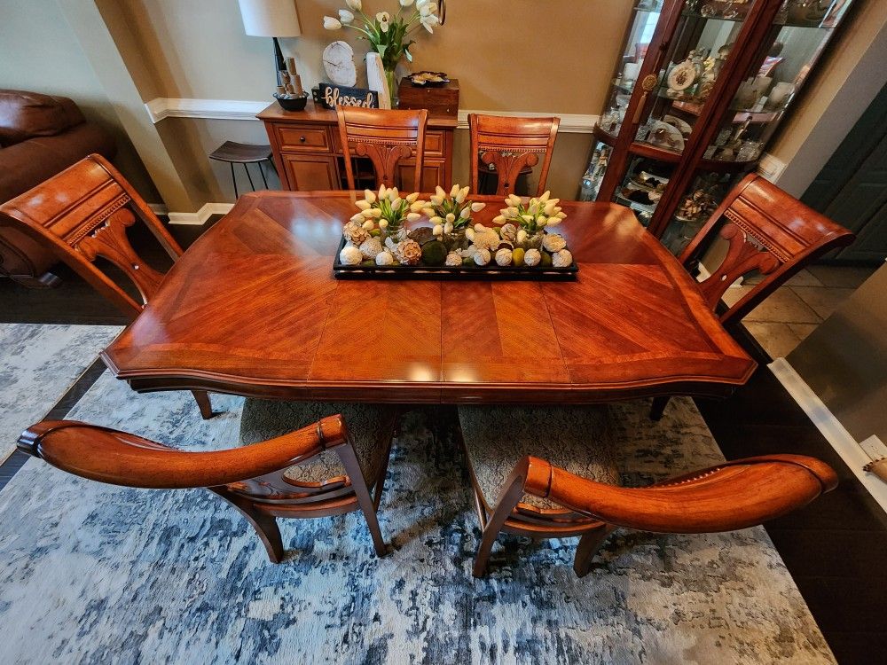 Antique Wooden Table Set