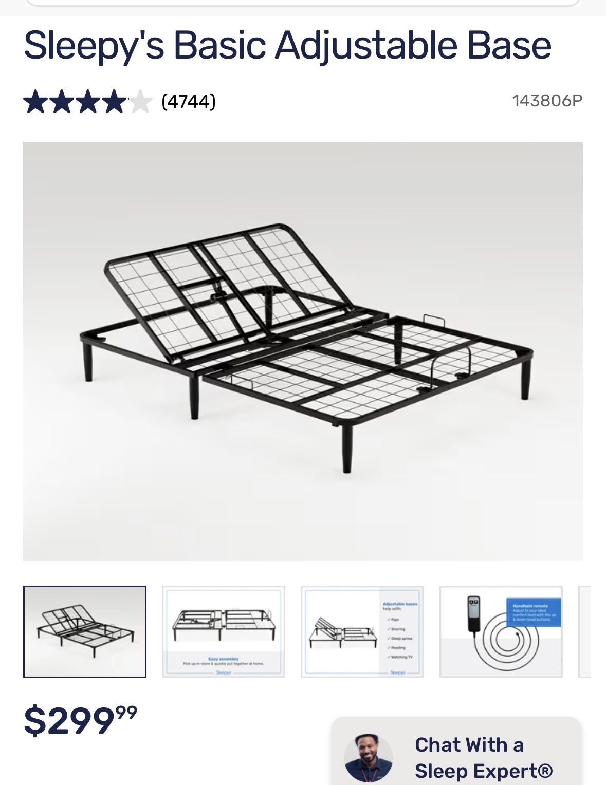 Sleepy’s Basic Adjustable Base