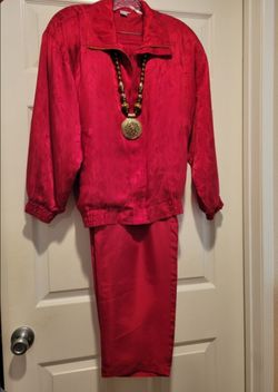 SATIN LEISURE SUIT