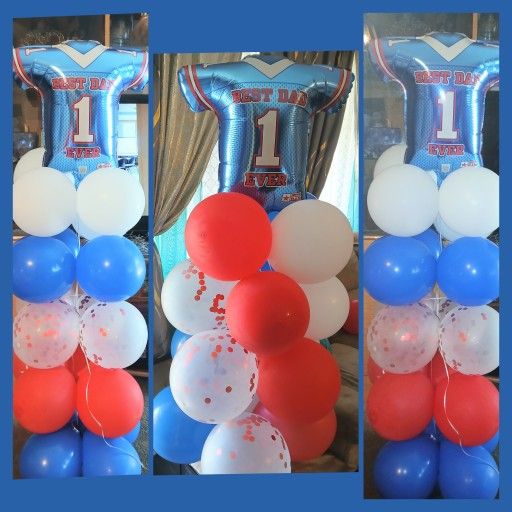 Best Dad Ever Jersey - Fathers Day Balloon Column