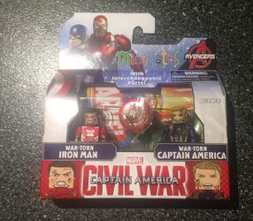 Marvel minimates avengers captain america civil war, iron man, spiderman