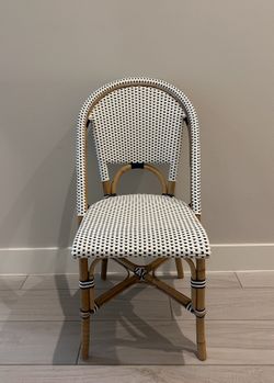 4 Serena & Lilly Rattan Dining Side Chairs