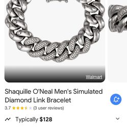 Shaquille O’neal Man’s Simulated diamond link bracelet