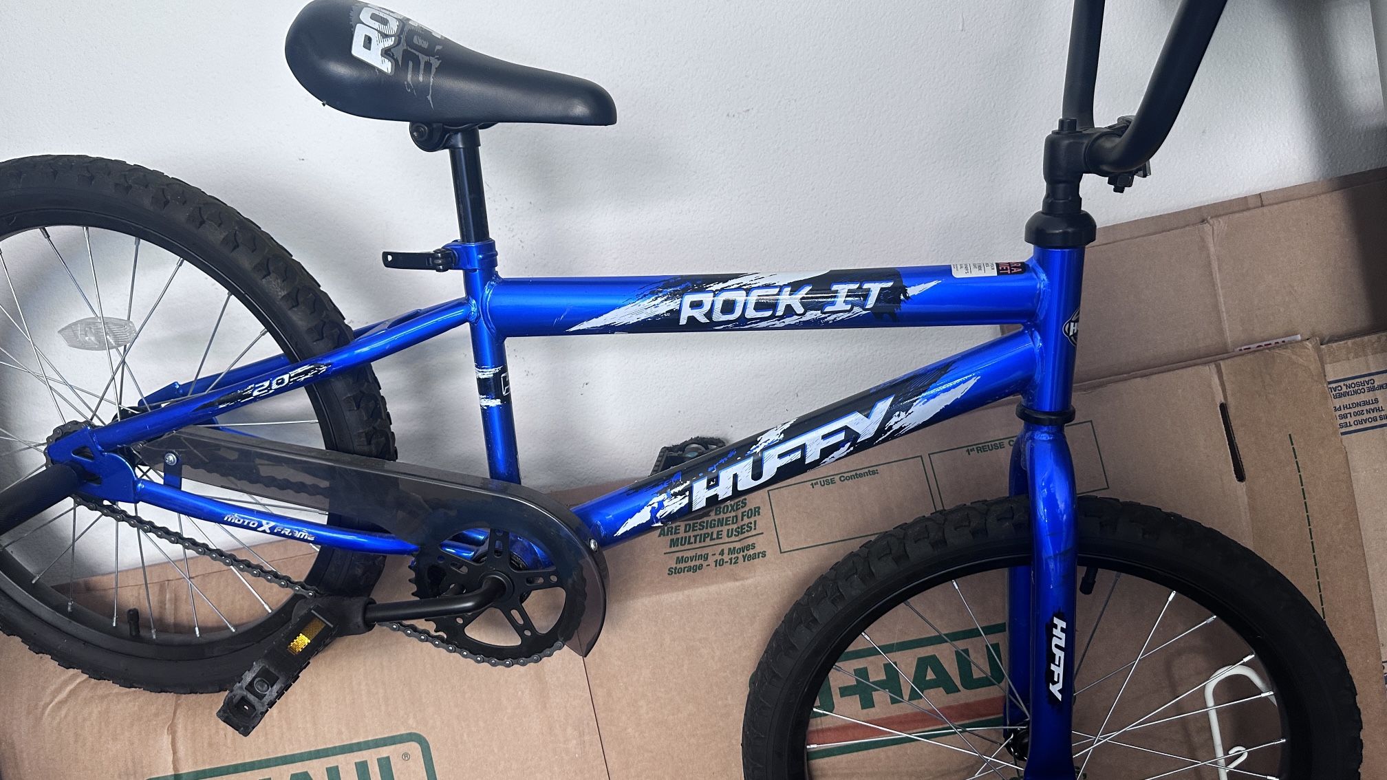 Blue Huffy Kids Bike