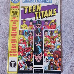 DC*1989 ANNUAL #3*SECRET ORIGINS*TEEN TITANS*COMIC BOOK 