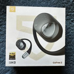 SoundPEATS GoFree2 Open-Ear Headphones Over Ear Buds LDAC, Bluetooth 5.3 Stereo Earbuds with Bass