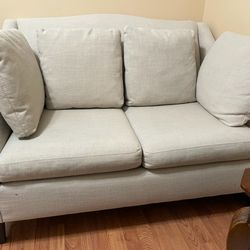 Beige Loveseat