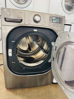 LG TrueSteam Front Load Dryer – Stainless Steel – Sensor Dry