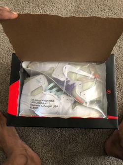 Off white white air Jordan’s 1