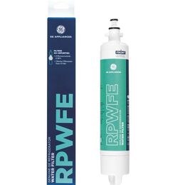 GE RPWFE Refrigerator Water Filter, Genuine Replacement Filter, Certified to Red