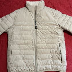 Michael Kors Cream Puffer Jacket