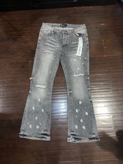 1 of 1 flared purple jeans