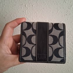 Y2K Coach Black Signature Wallet