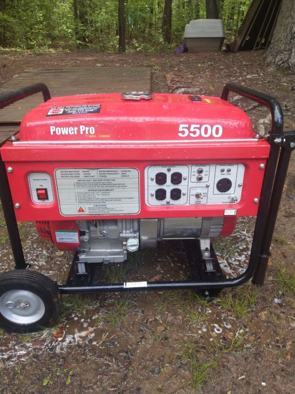 Power pro 5500 watt generator for Sale in Greer, SC OfferUp