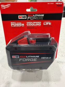 Milwaukee M18 18V Lithium-Ion REDLITHIUM FORGE HD 12.0 Ah Battery  (NEW)