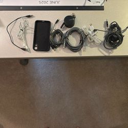 iPhone XR skin—8 USB to Lightning Cords — 1 Set Of Earbuds