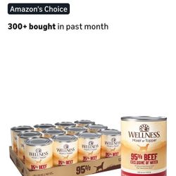 Wellness 95% Beef Natural Wet Grain Free
Canned Dog Food, 13.2-Ounce Can (Pack of
12)