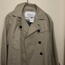 Tan Coach Trench Coat 