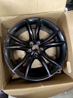 Full Set Black 20x9 Factory OEM Rims With Original Center Caps And Lug Nuts