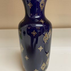 Vintage Echt Kobalt Flower Vase 10 1/2” Made In Germany