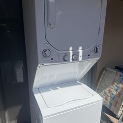 GE Electric Stacked Washer And Dryer Combo
