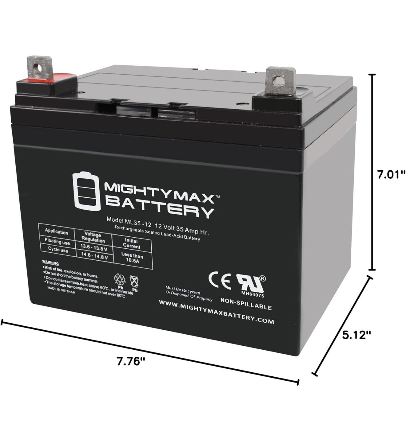 Mighty Max Battery 12v 35ah battery