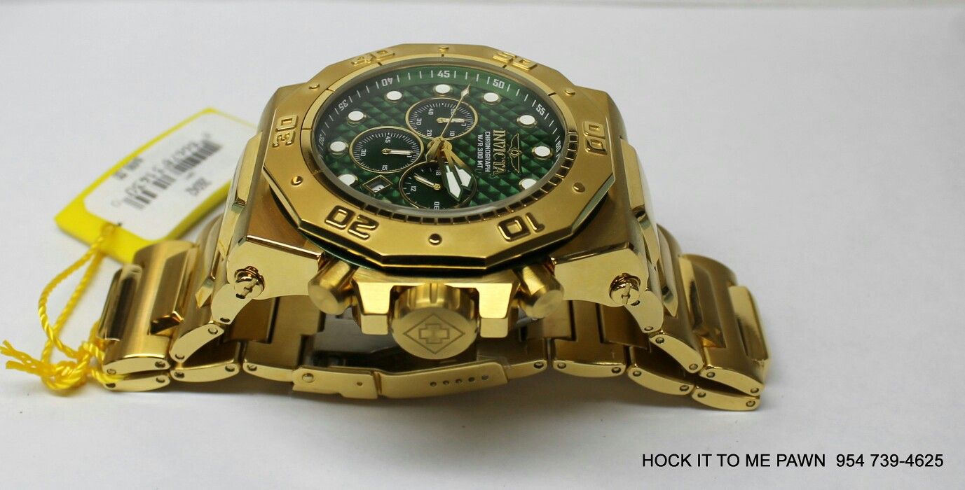 Invicta Men s 26042 Akula Quartz Chronograph Green Dial Watch New No B 189 for Sale in Lauderdale Lakes FL OfferUp