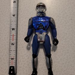 Vintage 1994 Blue Sonic Ranger Invaders Action Figure Toy - Rare!!
