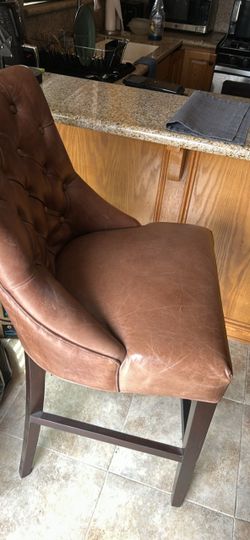 Leather Barstool from Pottery Barn