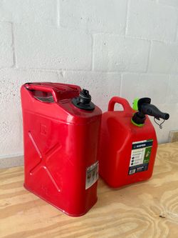 TWO TANKS FOR GASOLINE  5 gallons