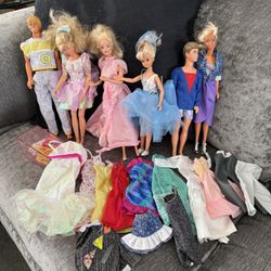 Barbie Dolls Plus Ken & Others From 1980s