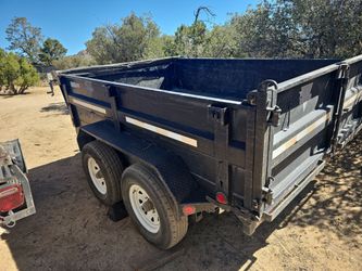 6x10 dump trailer. Dual 4k axels