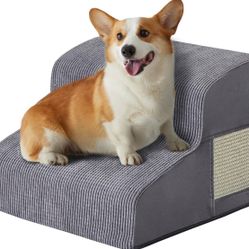 Dog stairs for bed, stairs for small dogs, 2-step dog ramp for bed, 
