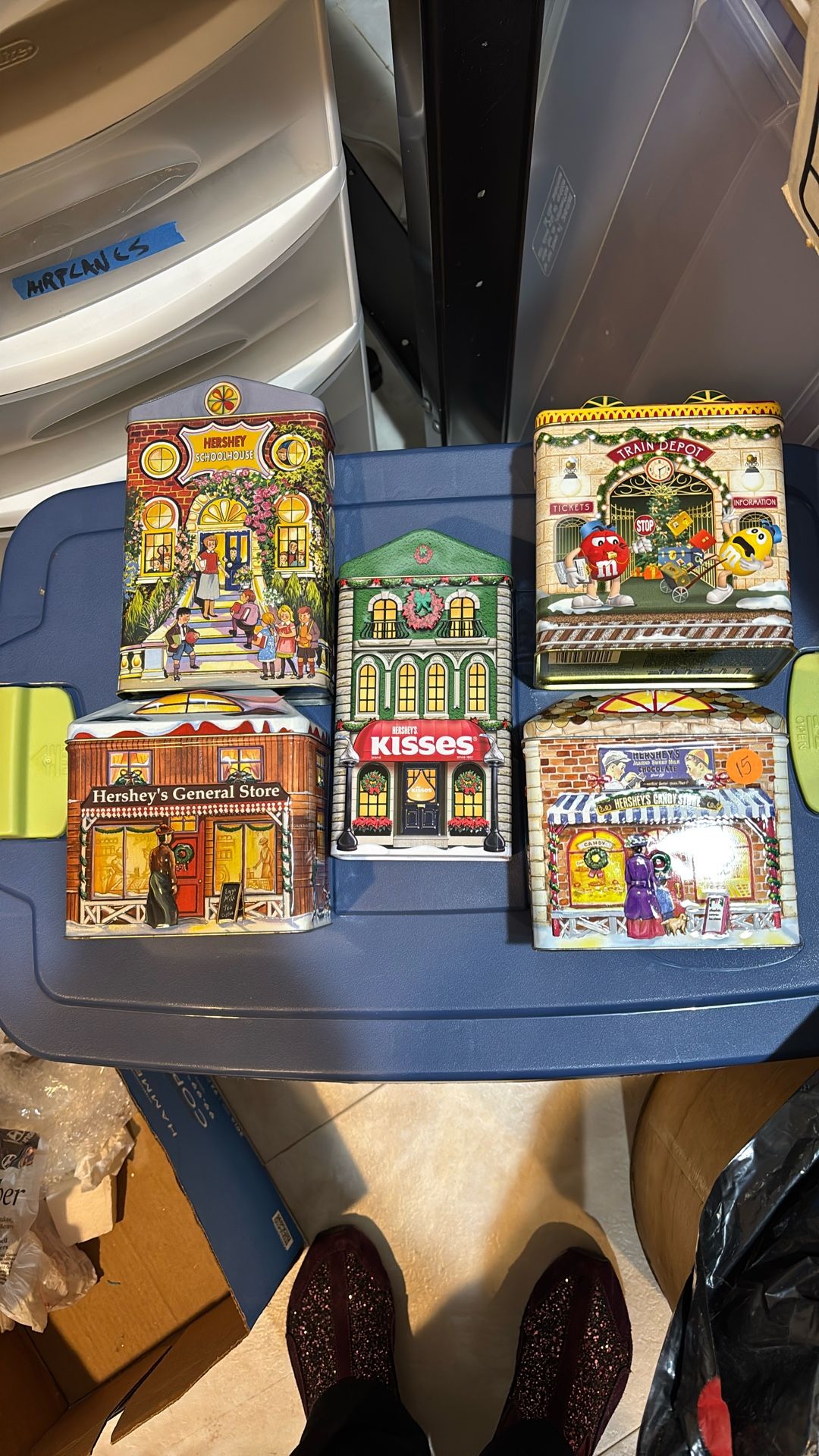 Hershey Metal Tins Village