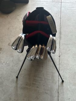 Golf Set - Taylormade Rocketbladez Irons Titleist Wedges Putter and Bag