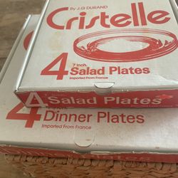 Cristelle by J.E. Durand 12 French Imported Plates