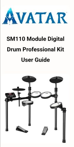 Avatar SM110 Module Digital Drum Professional Kit + new throne