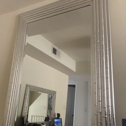 Bamboo Frame Floor Mirror