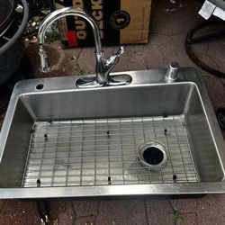 SS Sink & Garbage Disposal 